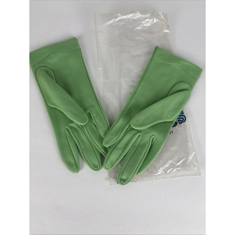 VTG Fownes Embraceable Gloves Lt Green Wrist Length Extra Size 8 - 8.5